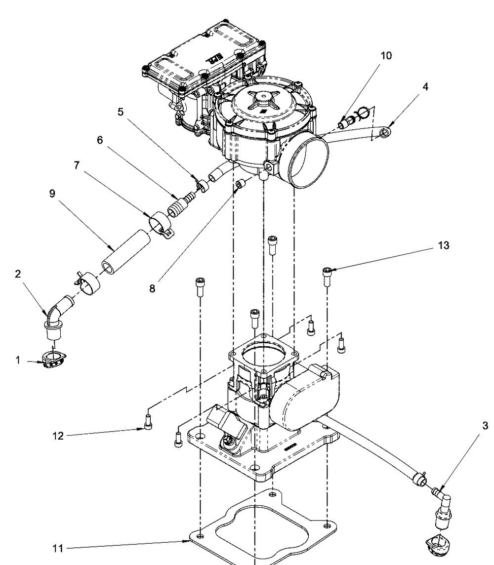 Engine Group - Fuel Diagram and Parts List for 076160-05  Briggs and Stratton Generator